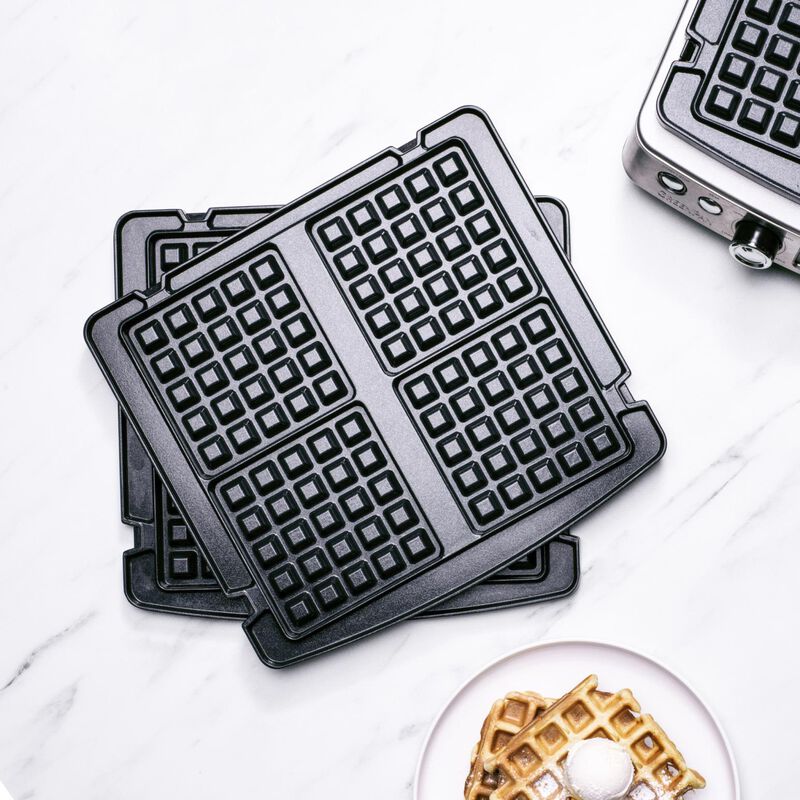 Greenpan Set Of 2 Waffle Plates image number 1