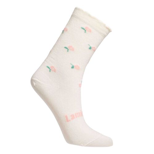 Lamington Socks Merino Crew Socks - Rosa