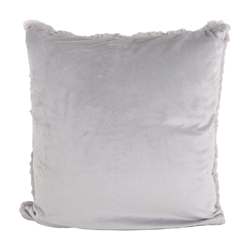 Top Drawer Faux Rabbit Fur Textured Cushion 45x45cm With Inner Rainforest image number 1