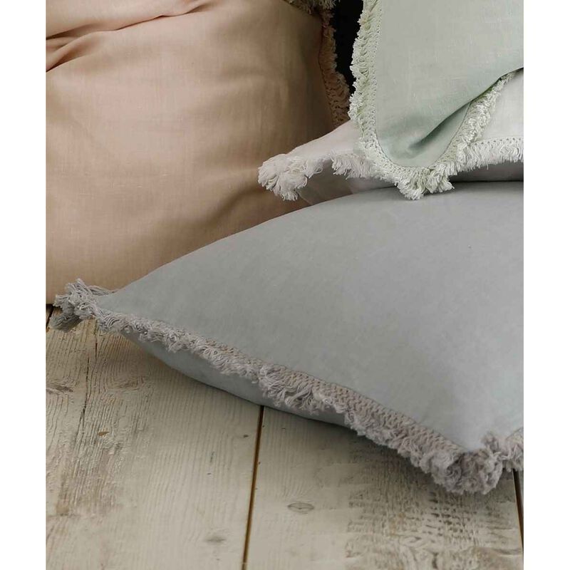 MM Linen Laundered Linen Tassel Pillowcover Set image number 2