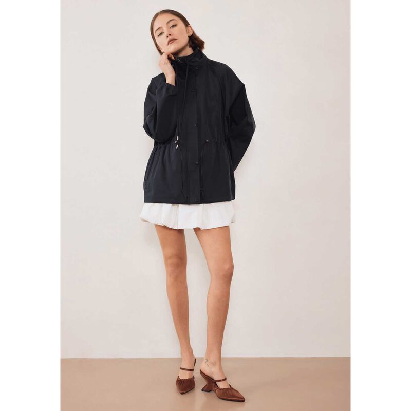 COMMONPLACE ESSENTIALS Pull In Nylon Windbreaker image number 3