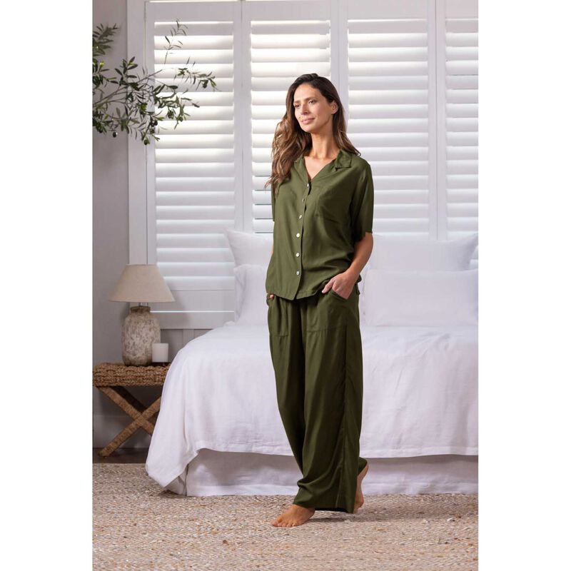 Wallace Cotton Olive PJ Shirt image number 1