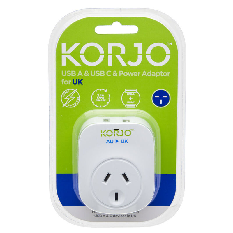 KORJO USB A&C Power Adaptor - UK image number 0