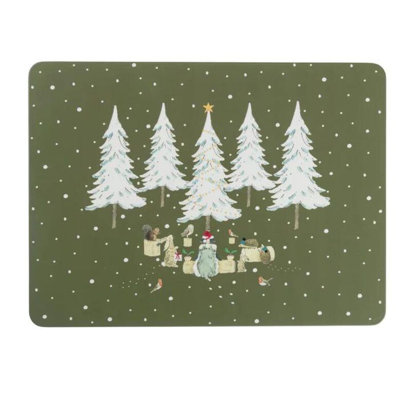 Sophie Allport Festive Forest Placemats Set Of 4 image number 0