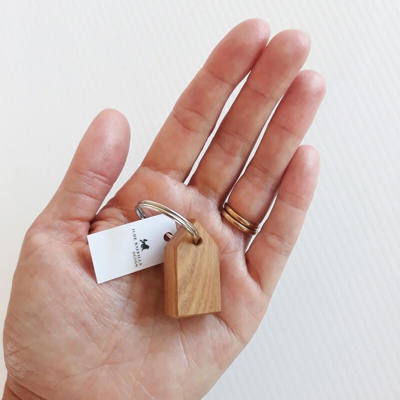 Jude Raffills Design Wooden House Key Ring image number 7