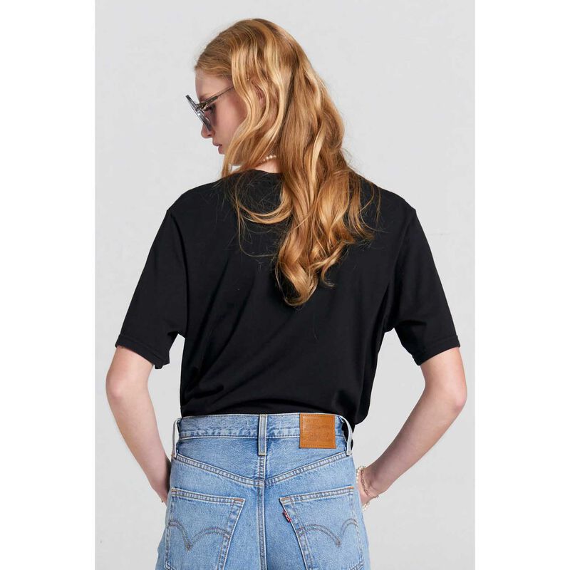 Karen Walker Embroidered Runaway Girl Classic Organic Cotton T-Shirt image number 1