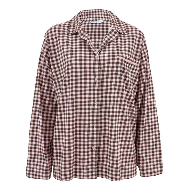 Wallace Cotton Kendra Organic Brushed Cotton Knit PJ Shirt image number 0