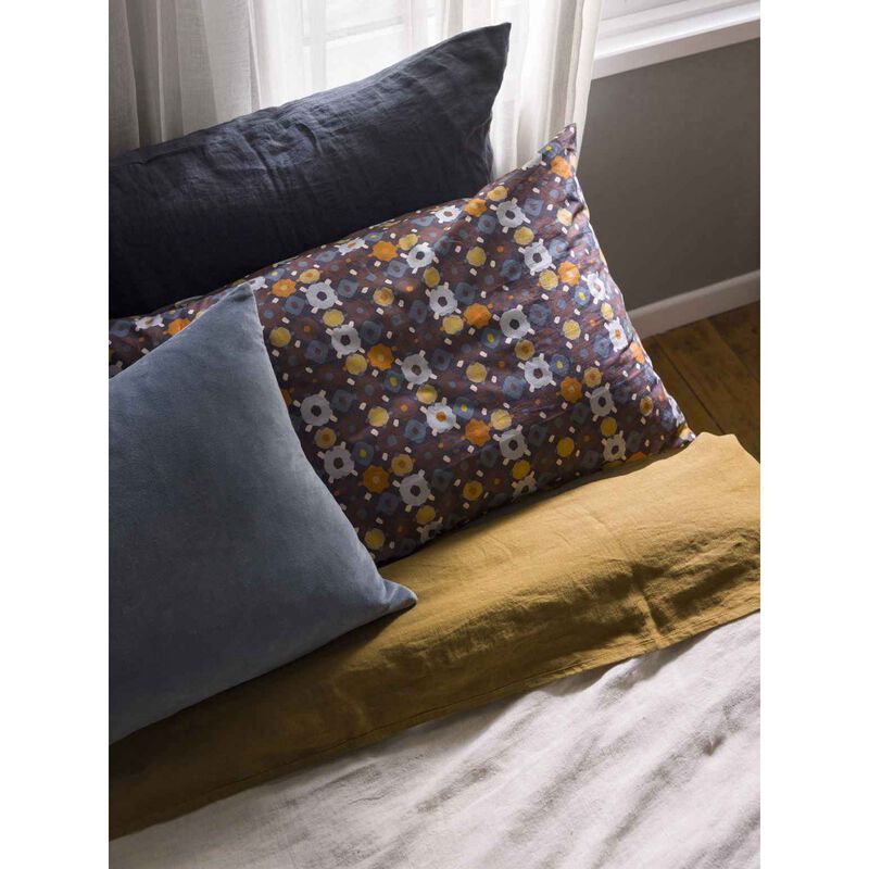 Città Lisbon Pillowcase Pair Blue Black/Multi 76x50cm image number 1