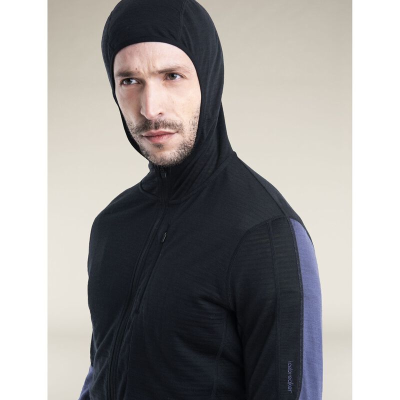 Icebreaker M Merino Blend 200 RealFleece Descender LS Zip Hoodie image number 10