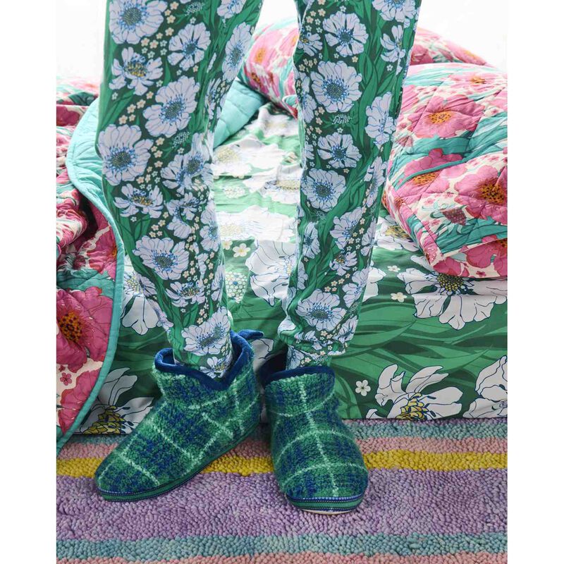 Kip&Co Wilderness Tartan Sherpa Adult Ankle Boot image number 1