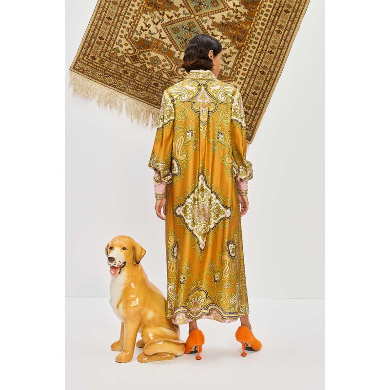 ALÉMAIS Clemenza Silk Shirtdress image number 1