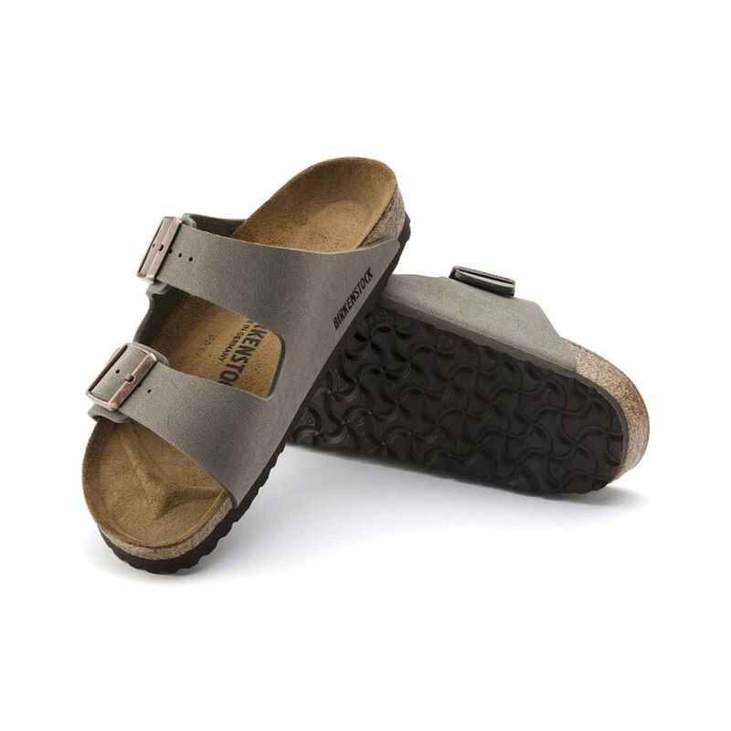 Birkenstock Arizona Birkibuc Stone Regular Width Sandal image number 3