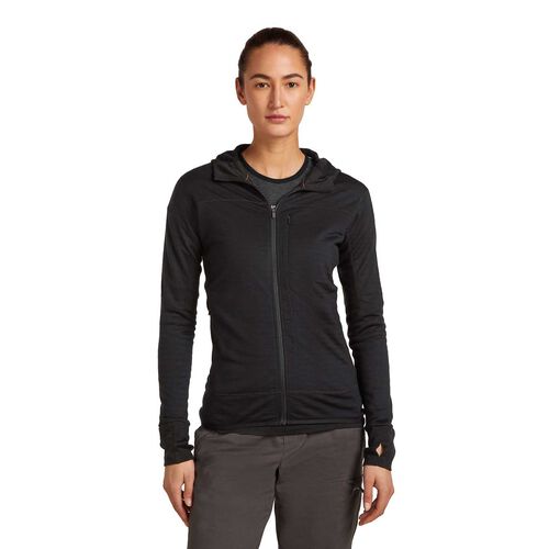 Icebreaker W Merino 300 RealFleece Descender LS Zip Hoodie