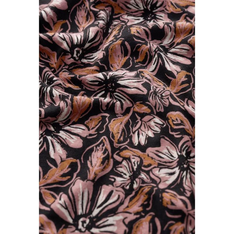 Seasalt Cornwall 3/4 Embrace Shirt Mallow Blooms Pink Grass image number 2