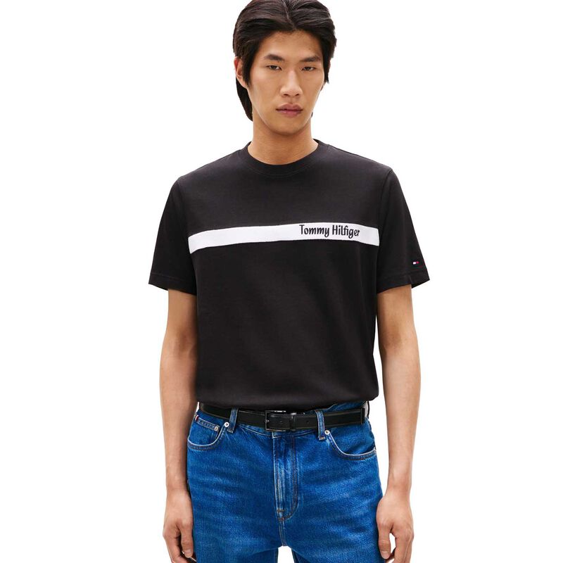 Tommy Hilfiger Loopback Stripe Graphic Tee image number 0