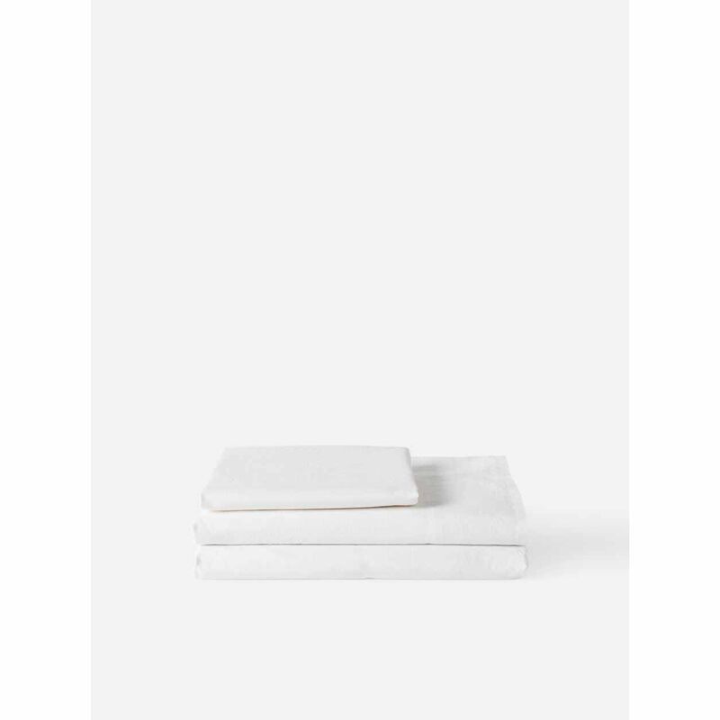 Città Washed Egyptian Cotton Flat Sheet White King 275x265cm image number 1