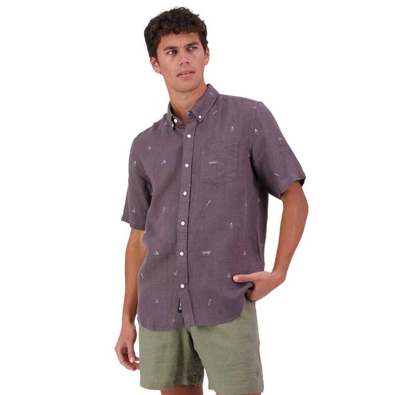 Swanndri Camp Vibes Mns Linen S/S Shirt image number 0