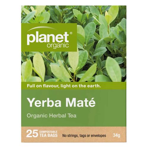 Planet Organic Yerba Mate 25 Teabags