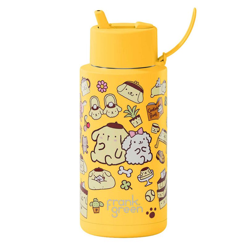 frank green 34oz Reusable Bottle Pompompurin w Flip Straw Lid image number 3