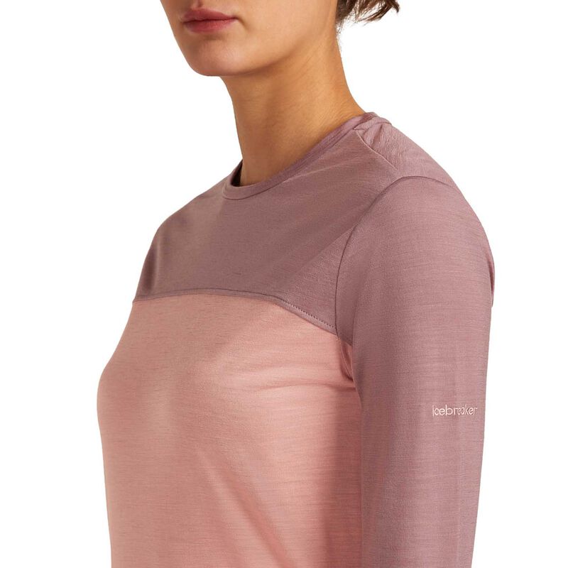 Icebreaker W Merino Blend 125 Cool-Lite Sphere LS Tee Colour Block image number 2