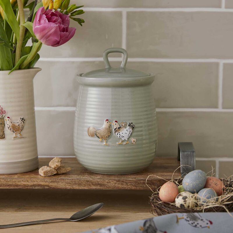 Cooksmart Hen House Lane Canister - Happy Family image number 1