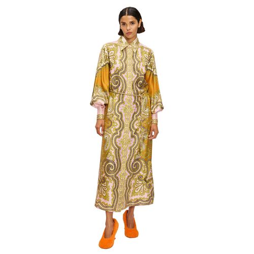 ALÉMAIS Clemenza Silk Shirtdress