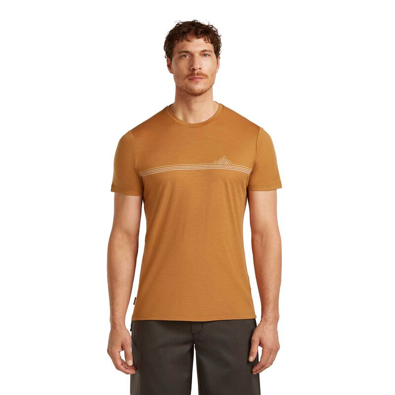 Icebreaker M Merino 150 Tech Lite SS Tee Range Stripes image number 0