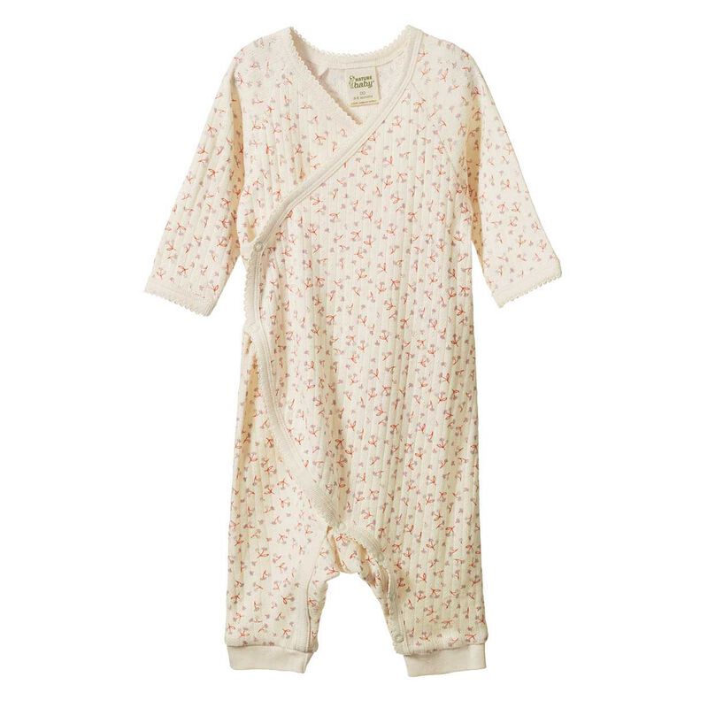 Nature Baby Kimono Stretch & Grow Pointelle image number 0
