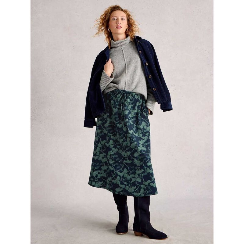 White Stuff Tilly Cord Midi Skirt image number 3