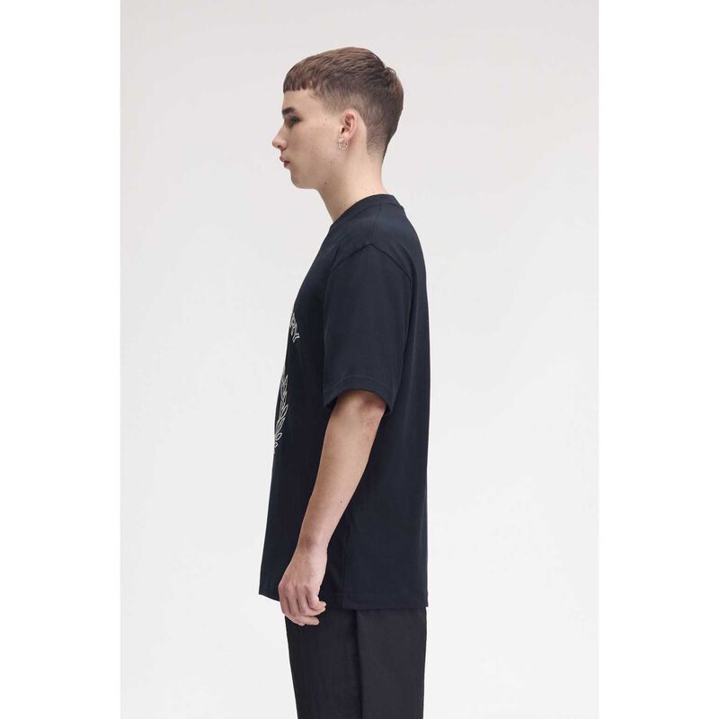 Fred Perry Tartan Appliqu&eacute; T-Shirt image number 2