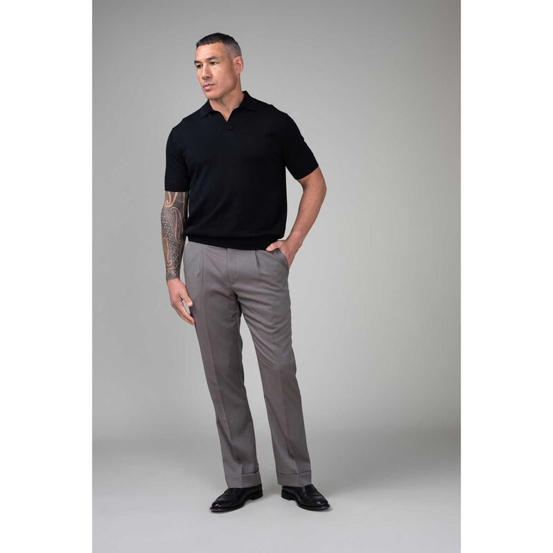 Rembrandt Amalfi Black Knitted Polo image number 3