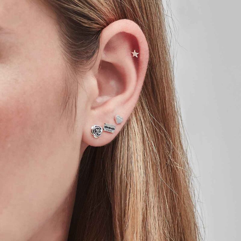 Stolen Girlfriends Club Stolen Heart Flat Back Earring Single image number 1