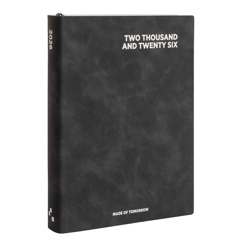 Made of Tomorrow 2026 A5 Daily Diary Faux Leather - Onyx image number 0