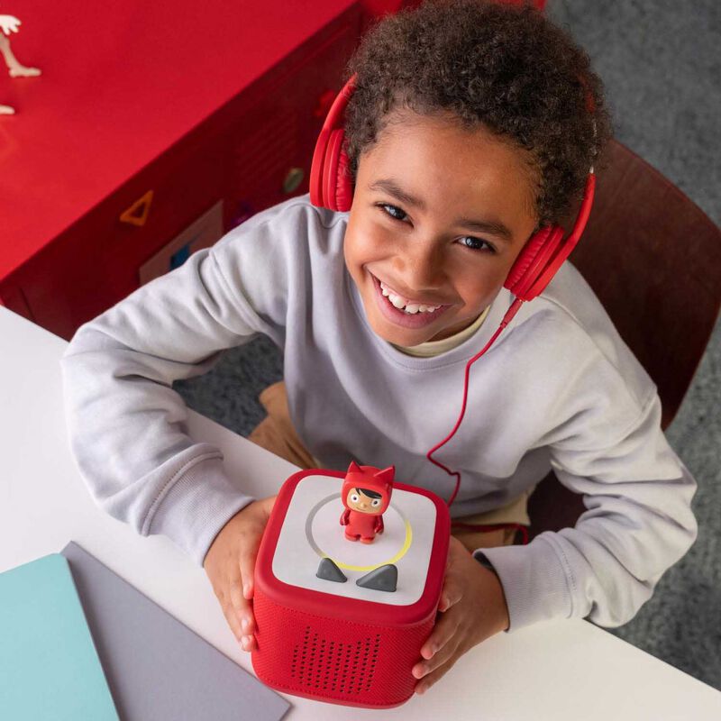 tonies Toniebox 2 - Sunset Red Starter Set - Creative Tonie Rubie image number 1