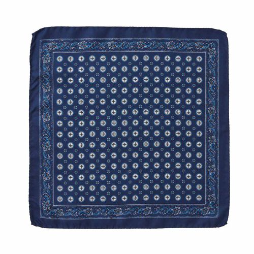 Cambridge Round Foulard Pocket Square