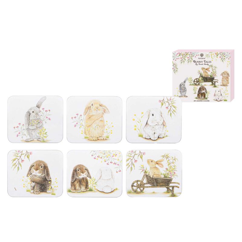 Ashdene Bunny Tales 6Pk Coaster image number 1