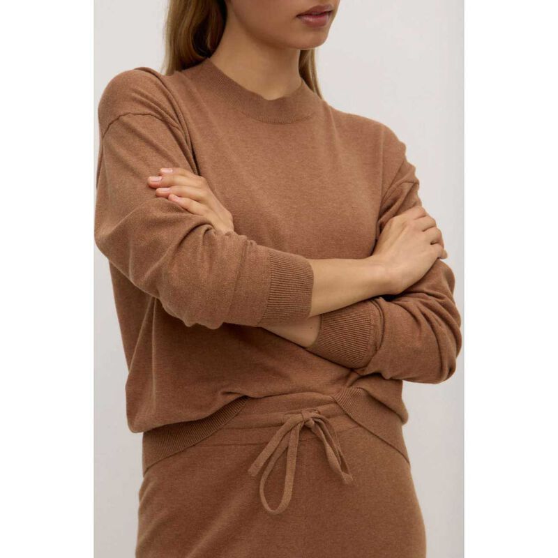 Assembly Label Cotton Cashmere Lounge Sweater Fawn image number 2
