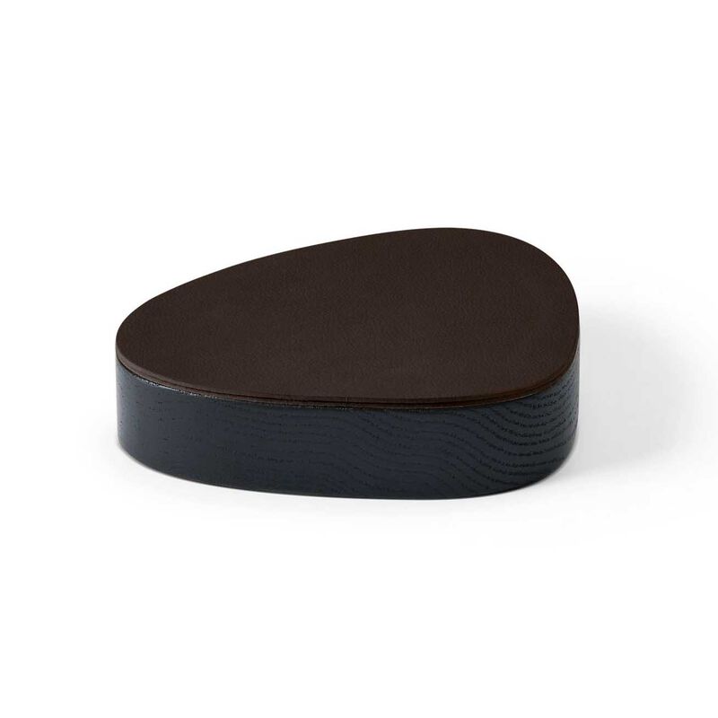 LIND DNA Wood Box & Lid Curve Oak Black Nupo - Hazel image number 1