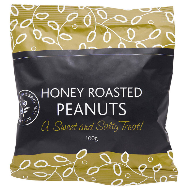 The Herb & Spice Mill Honey Roasted Peanuts 100g image number 0