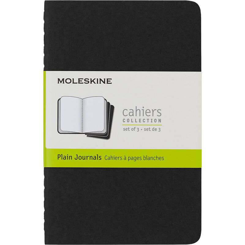 Moleskine Cahier Plain Pocket Journals Black image number 0