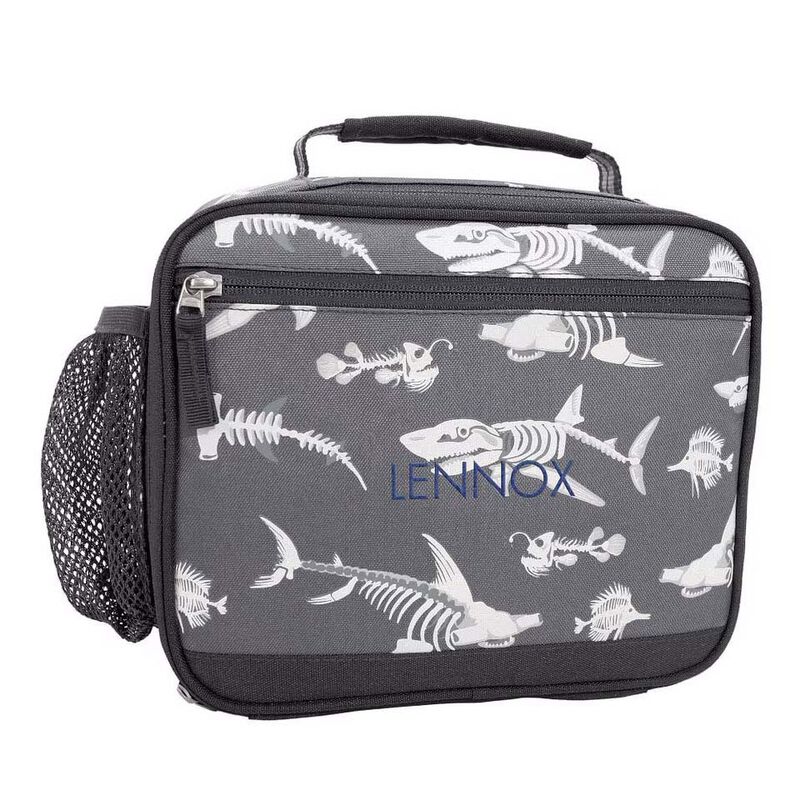 Pottery Barn Kids Mackenzie Cold Pack Lunch Grey Shark Bones image number 0