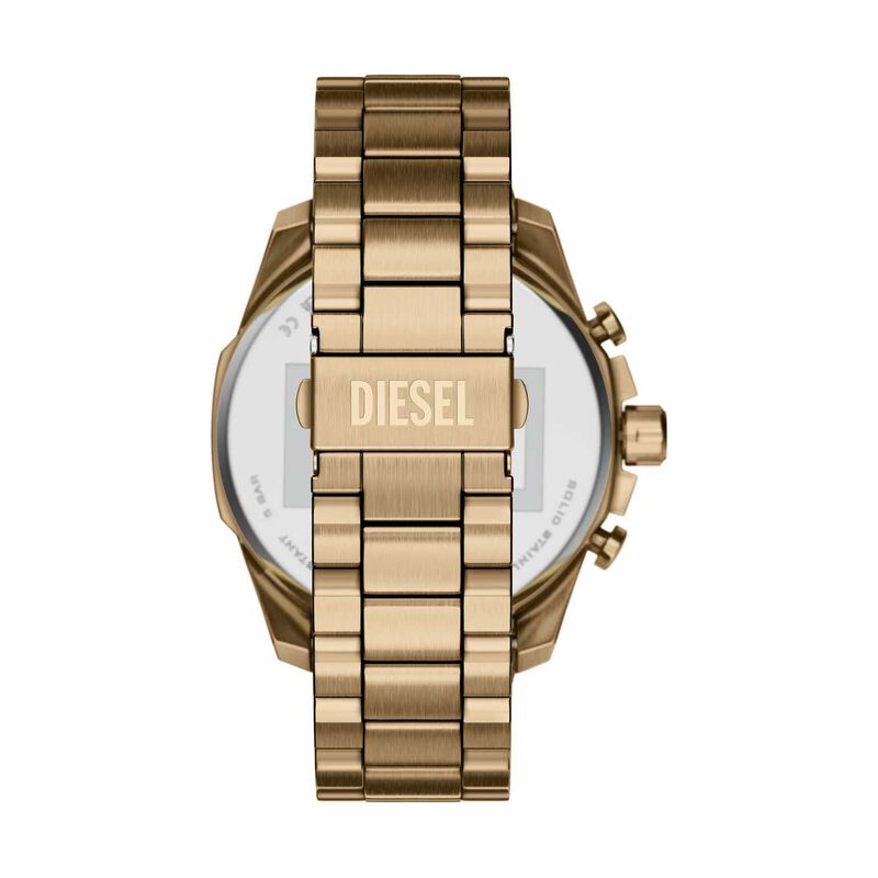 Diesel Mega Chief Slim Chronograph Antique Gold-Tone Stainless Steel Watch image number 1