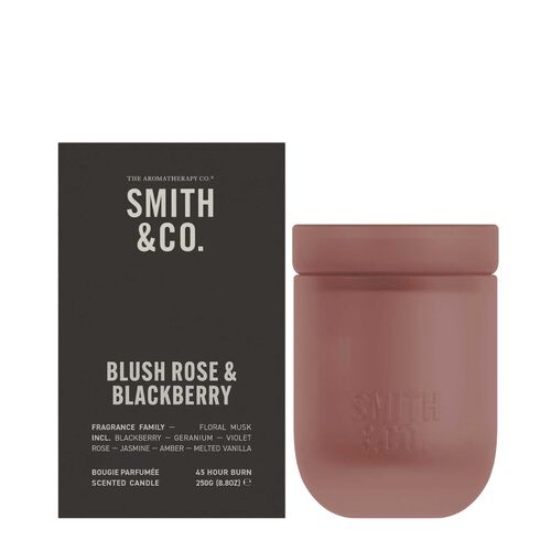 Smith & Co. Candle 250g - Blush Rose & Blackberry