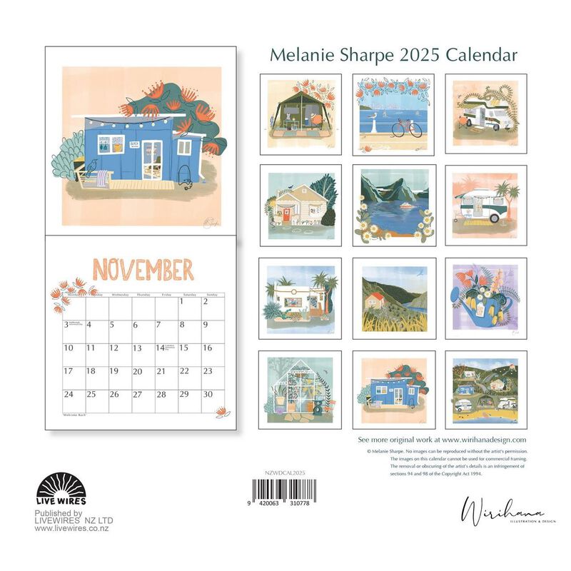 Melanie Sharpe 2025 Wall Calendar image number 2