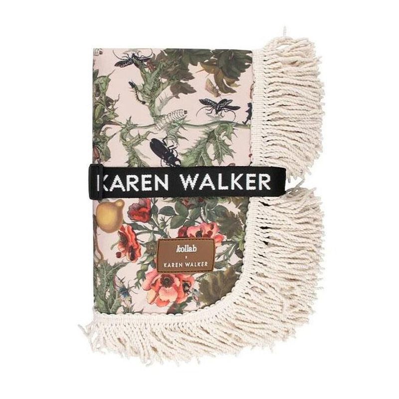 Kollab x Karen Walker Fringed Picnic Blanket Medium - Tropical Print image number 1