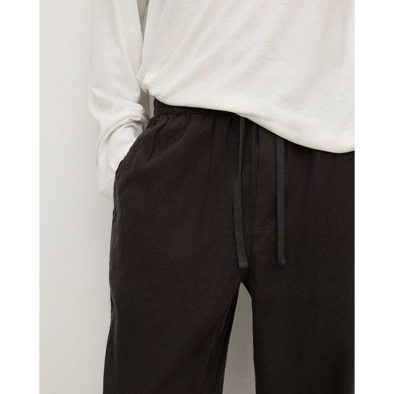 Assembly Label Finley Linen Pant Black image number 2