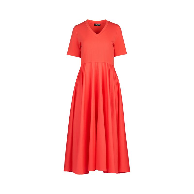 Vassalli T-Shirt Dress With Woven Skirt And Pockets image number 2