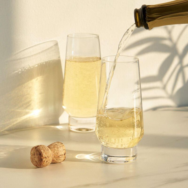 Weighted Stemless Champagne Flutes by Viski® image number 2