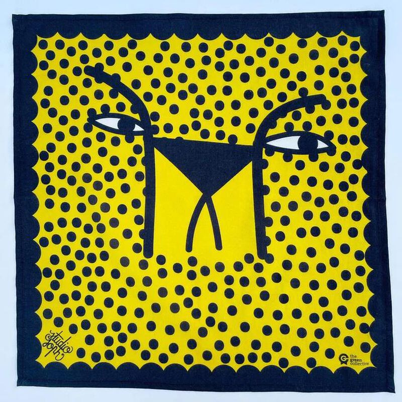 HANK 2. CHEETAH by Studio Soph Organic Cotton Handkerchief image number 2