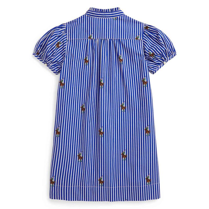 Polo Ralph Lauren Polo Bear Striped Cotton Poplin Dress 3-6Y image number 2